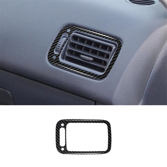 Carbon Fiber Right Of Dashboard Vent Outlet Cover Trim for Honda for Civic 1999-2000