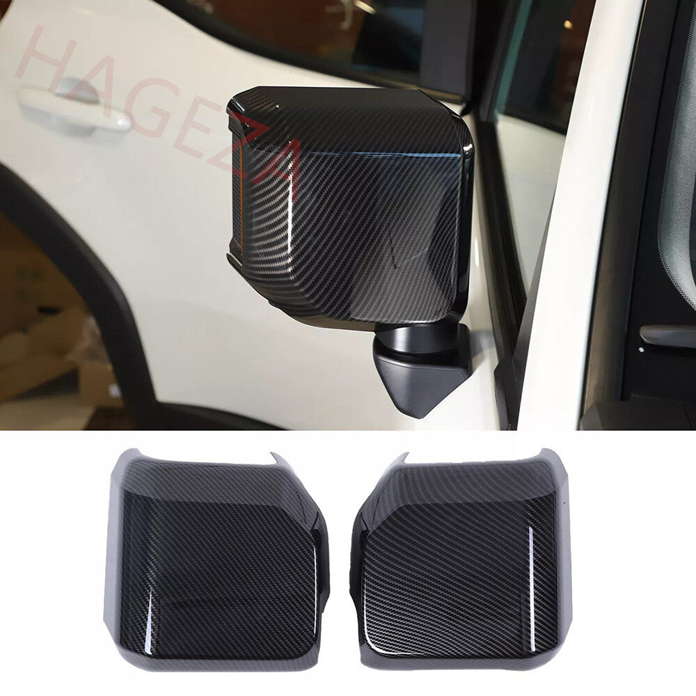 Carbon Fiber ABS Side Rearview Mirror Cover For Toyot@ for Land Cruiser LC250 2024+
