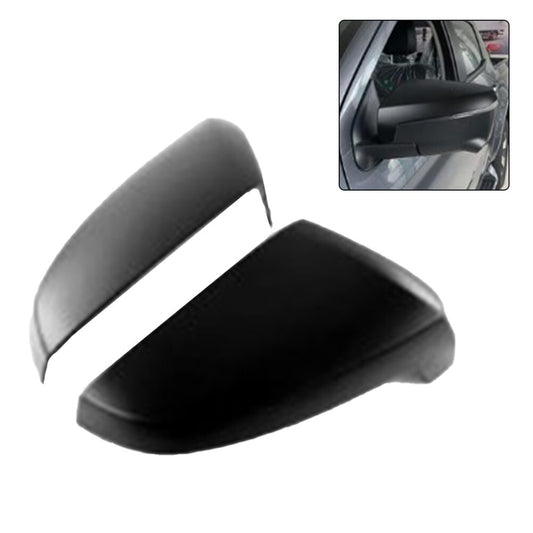 Matte Black 2pcs Rearview Mirror Cover Cap Trim for Isuzu D-Max Dmax 2021-2024