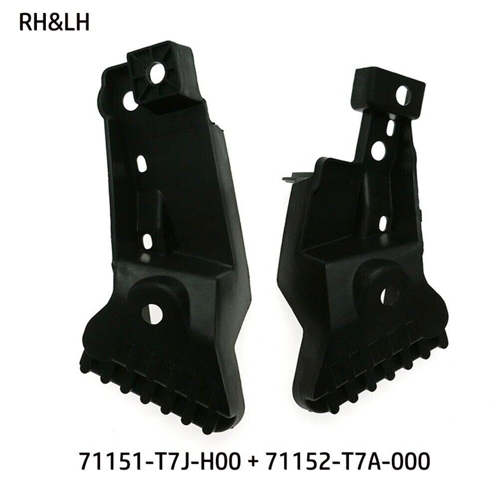Car RHLH Grille Bumper Brackets Reinforcement Beam Black for Honda 2016-18 HR-V