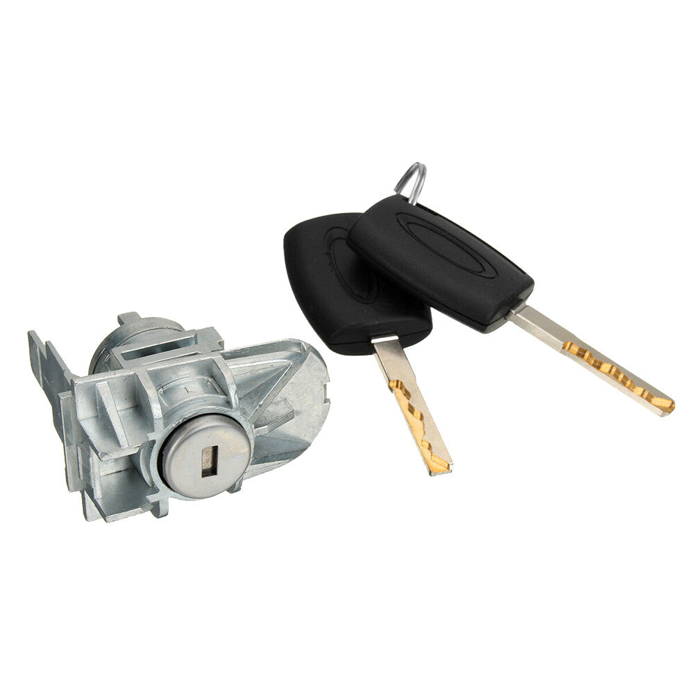 Left Front Door Lock Cylinder W/ Keys Kit Fit for Ford Focus C-Max S-Max 1552849