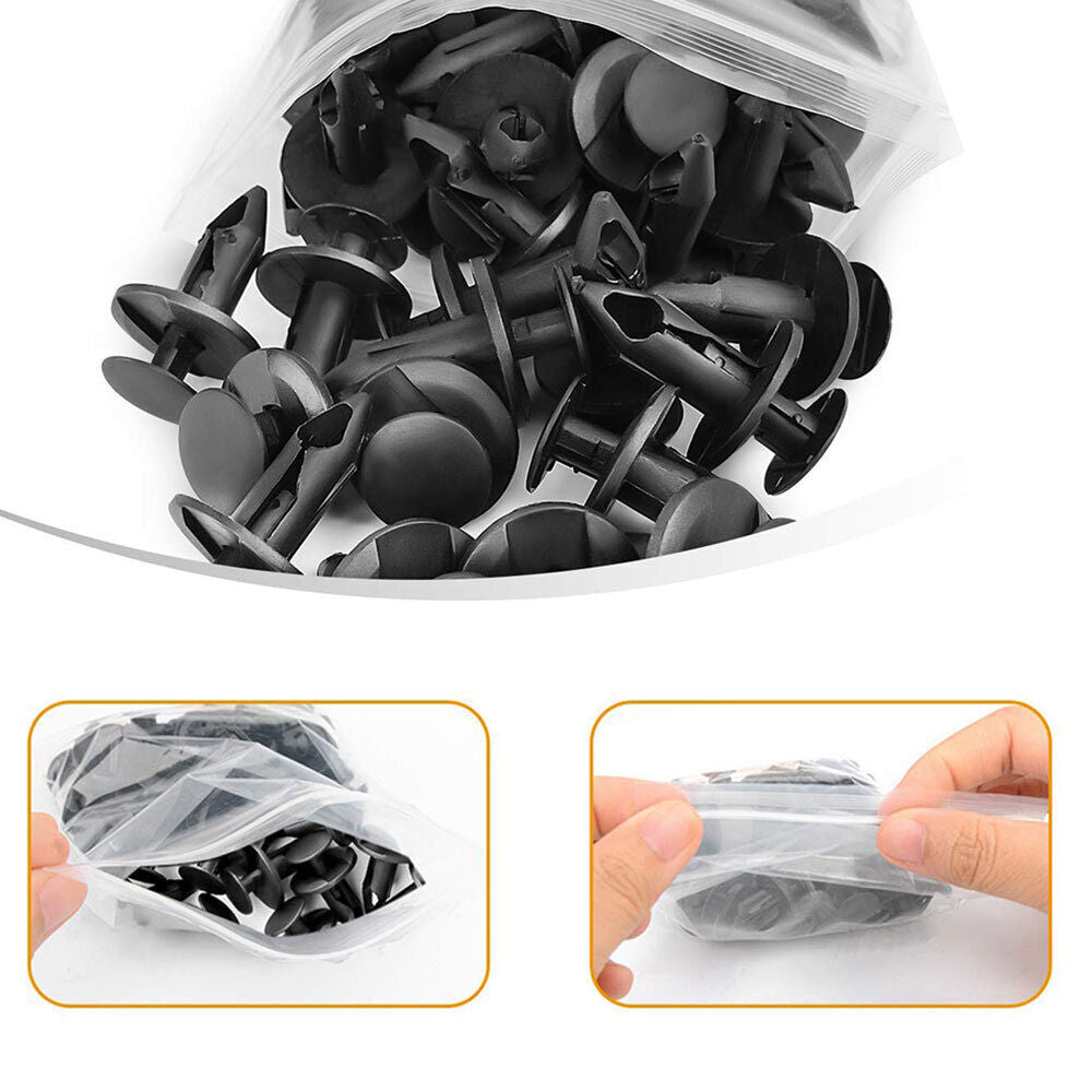 100-piece pack of mudguard clips and body rivets for Honda Foreman 400 450 500 Rubicon 500 TRX200