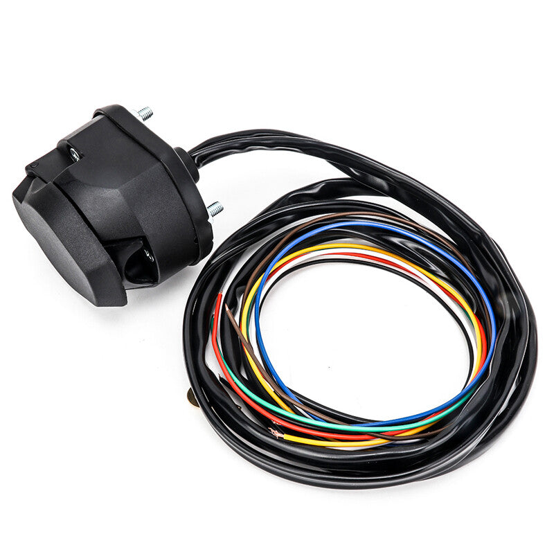 7-way trailer extension cable, 1.5m, 7-pin trailer connection cable plug kit - n