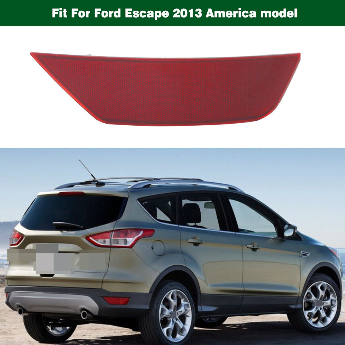 Right Rear Bumper Light Reflector Lamp  for ford  Escape 2013-2016 America model Q