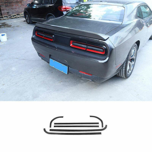 for Dodge for Challenger 2015-2021 Carbon Fiber Exterior Tail Light Lamp Strip Trim