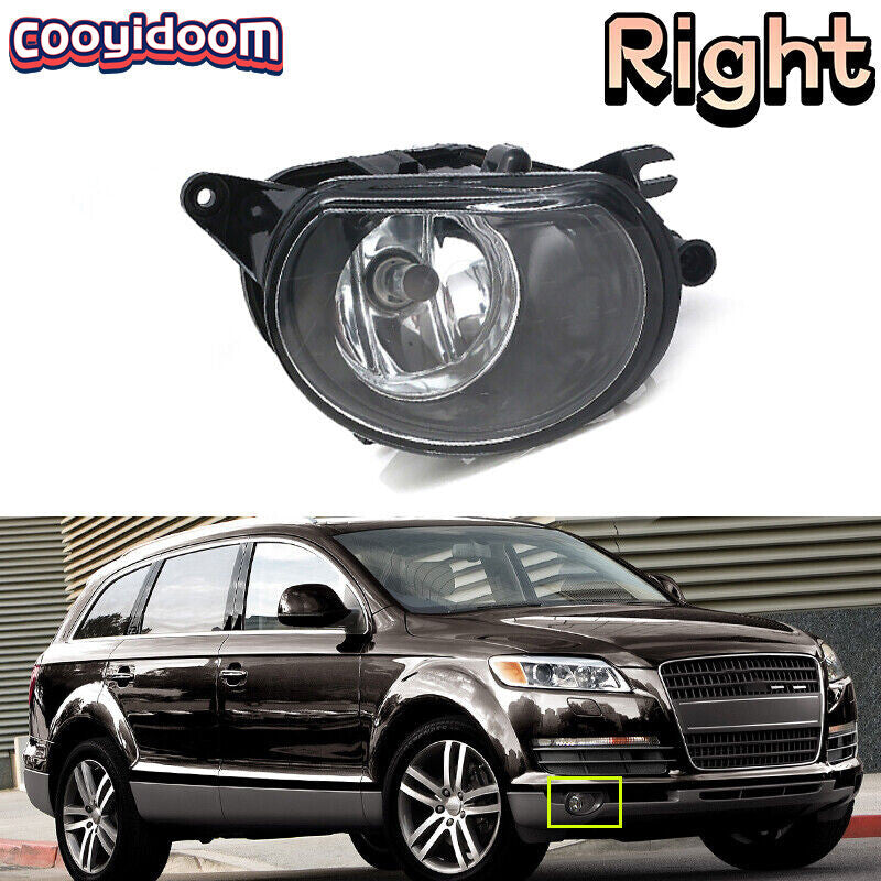 Applicable to for Audi Q7 2007 - 2009; Applicable to for Audi A3 2004 - 2008; Right front fog light with bulb.