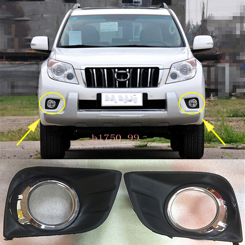 2pcs for Toyota Prado LC150 FJ150 2010 -2013 Front Fog Light Moulding Cover Trim