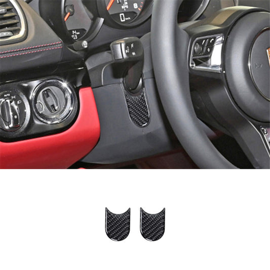 3X Red Carbon Fiber Steering Wheel Accent Cover Trim For Fiesta 2011-2015 v