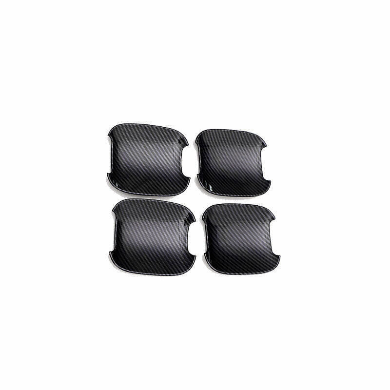 Fit for Audi Q7 2016-2019 ABS Carbon Fiber Exterior Side Door Bowl Cover Trim 4P