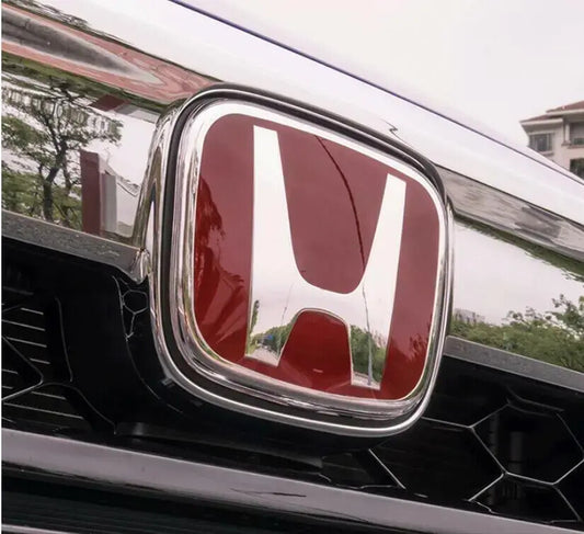 Two-pack of red H badges for the front and back, suitable for 2016-2021 for CIVIC SEDAN 4DR badges.