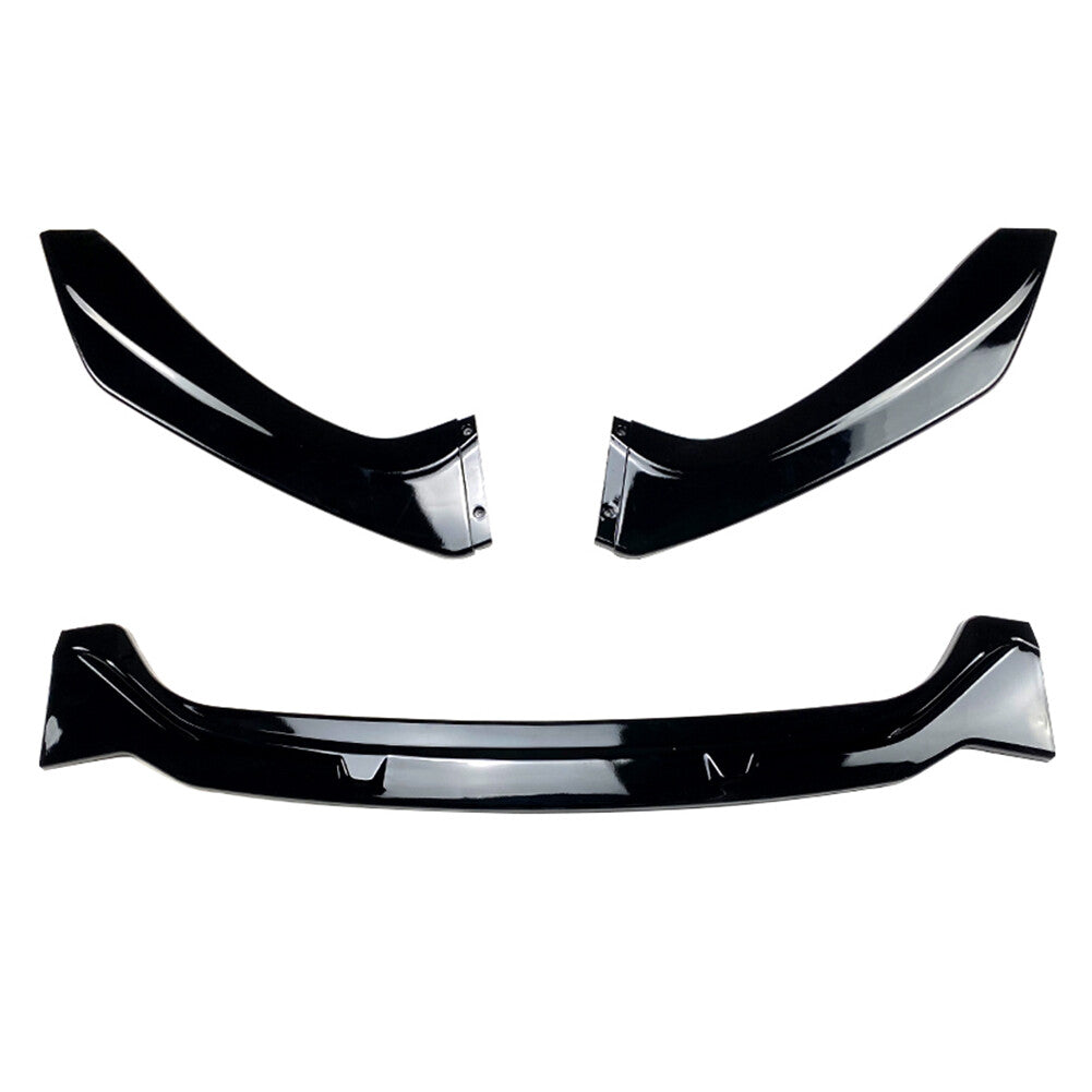 Car Front Bumper Lip Chin Spoiler Splitter for BMW 1 Series F20 F21 15-19 Black
