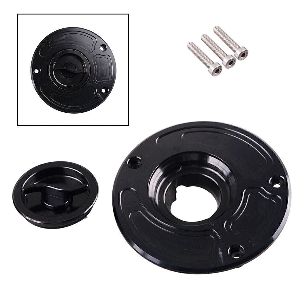 for Kawasaki Z1000 2003-2006  ZZR1200 2002-2005 Billet Gas Fuel Tank Cap Black