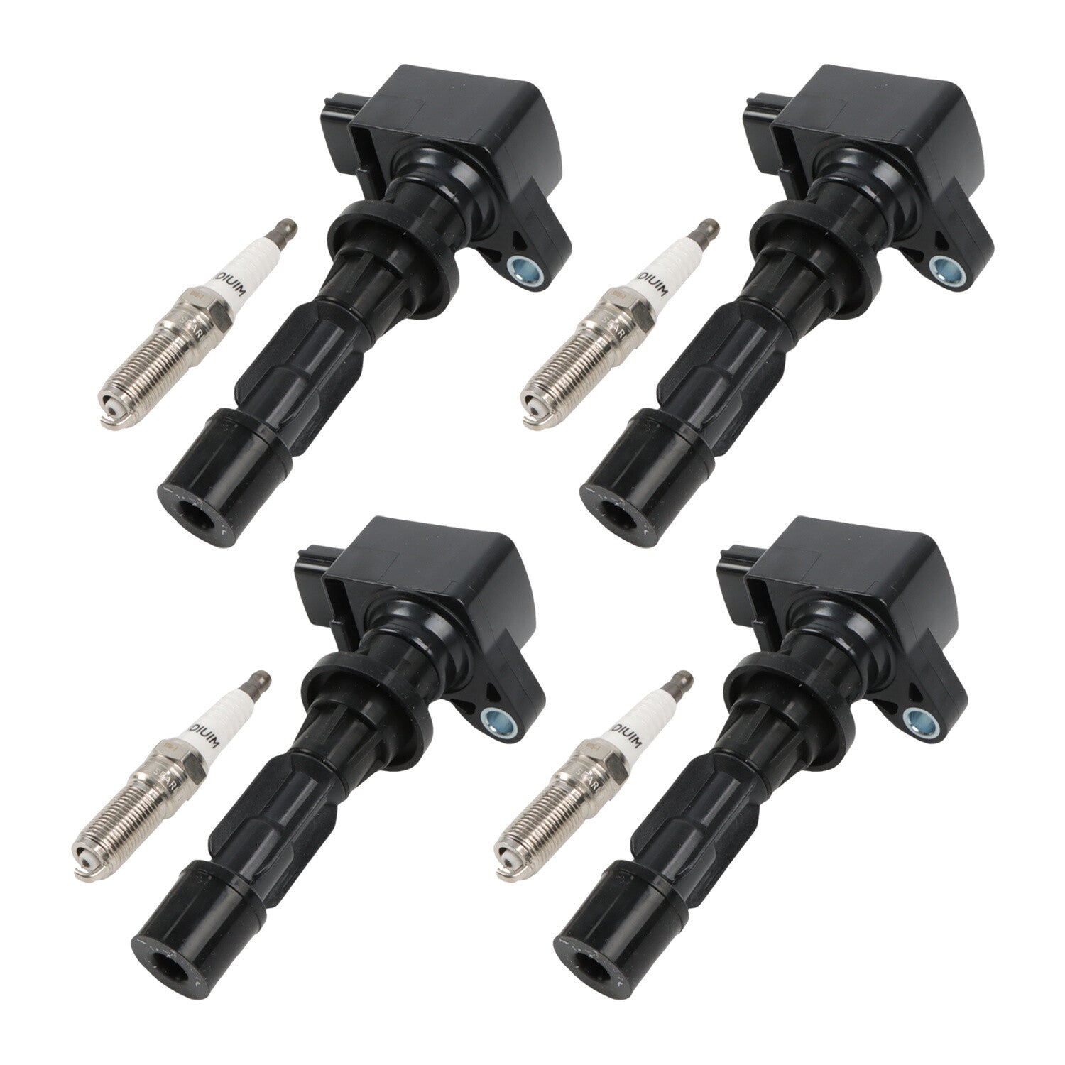 4Pcs Ignition Coil UF540  Iridium Spark Plug 90083 For 2006-2013 for Mazda 3
