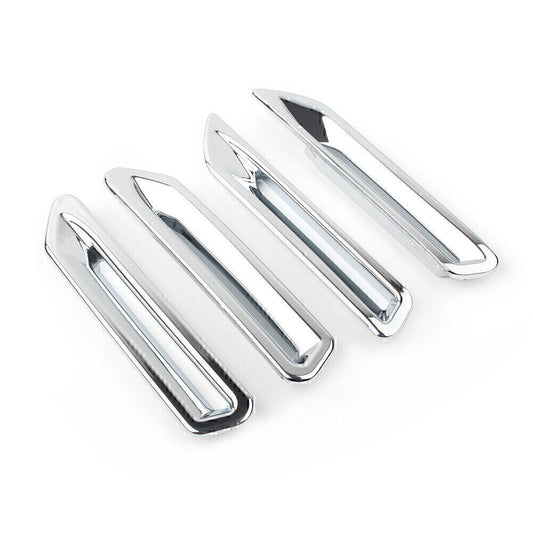 4pcs Radiator Slot Vent Trim Fit for Honda Goldwing GL1800 2018-up ABS Glosy Chrome Q