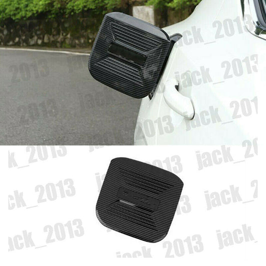 Carbon Fiber Stye Fuel Gas Tank Cap Cover Trim for Nissan Sentra Sylphy 2020-24