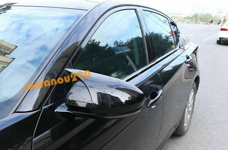 for Nissan Sentra 2020-2023 Glossy Black Steel Window Bottom Strip Cover Trim 4x