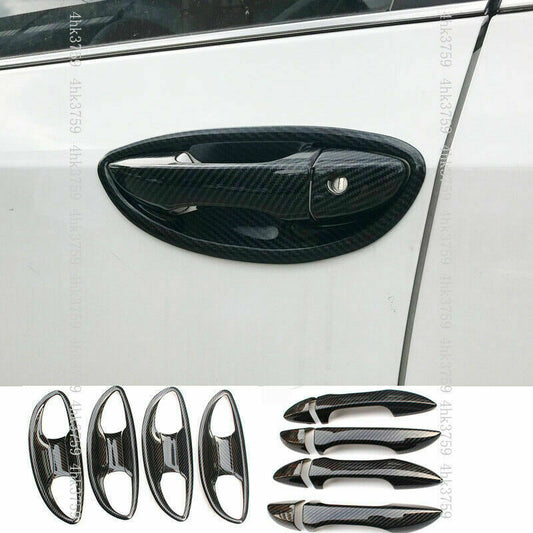 16Pcs Carbon Fiber Door Handle Molding Covers for Toyota for Corolla Sedan 2014-2018