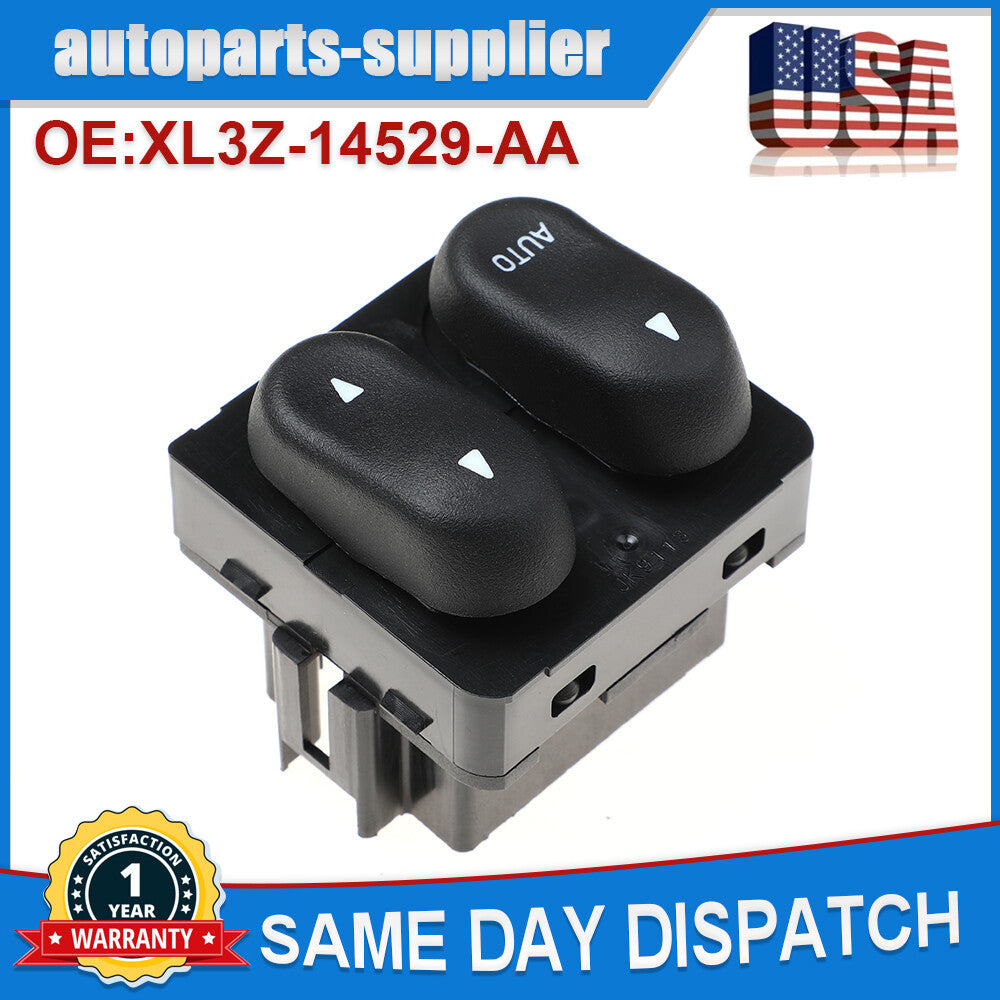 Power window switch front LH left drive for Ford F150 F250 trucks 1999-2002