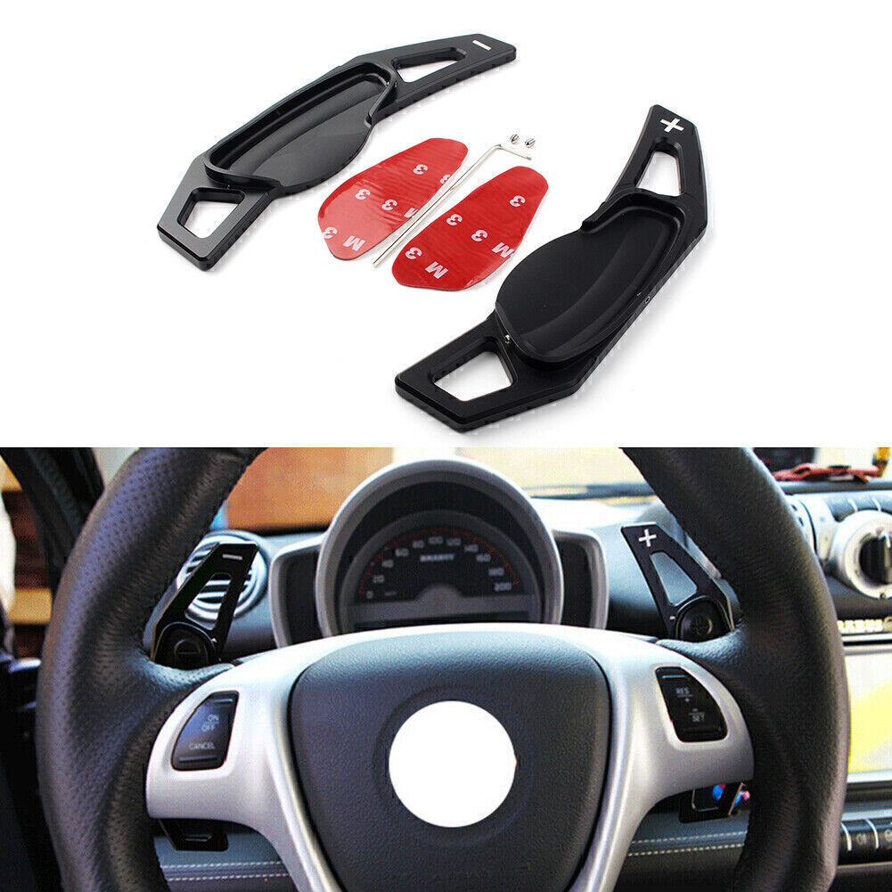Steering Wheel Shift Paddle Extension Shifter Black Fit for Benz for Smart Forfour W453