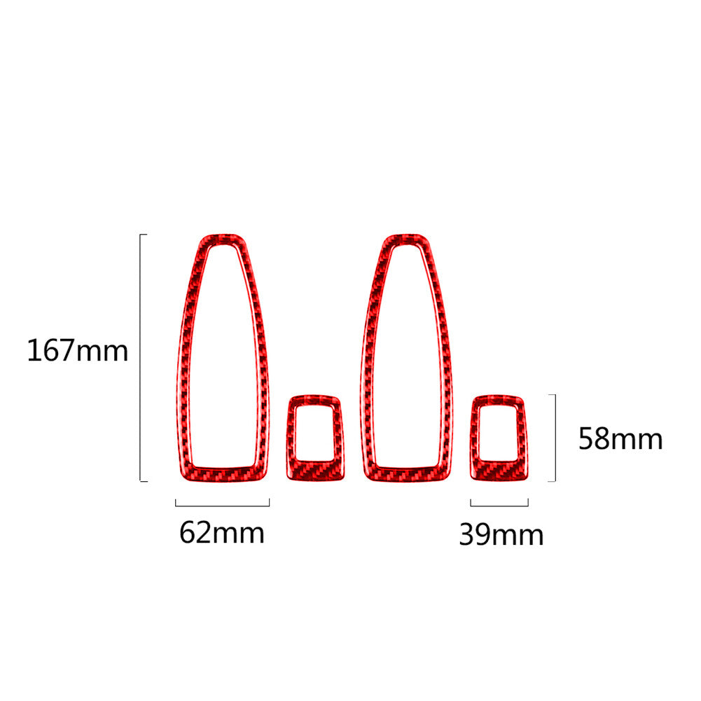 Carbon Fiber Rear Window Windshield Shutter Cover Trim For Supra A90 v