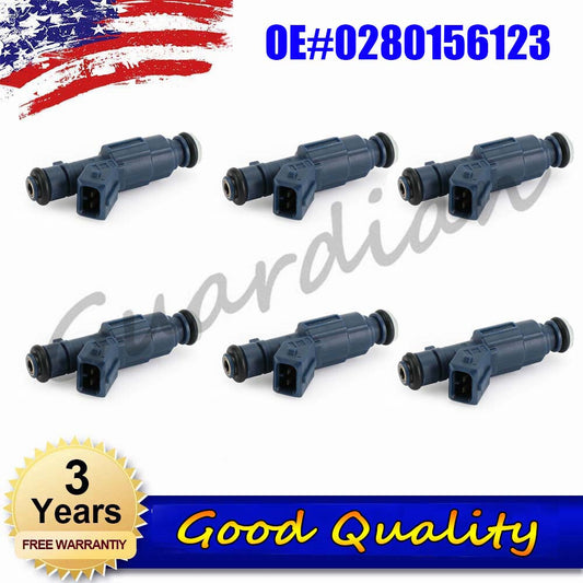 6 fuel injectors 0280156123 for Ford Territory SYII SY LTD BF BA Falcon BF BA