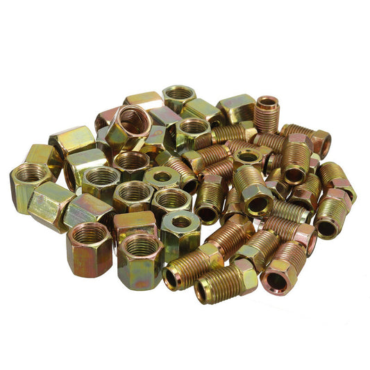 50pcs 3/16 inch brake tube connector from the , 10x1 mm, 25x female/metric nuts. n