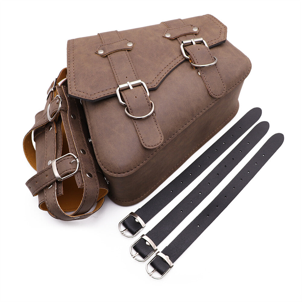 Right Side Saddlebag Saddle Bag With Drink Holder Bag for Harley Sportster XL883 Q