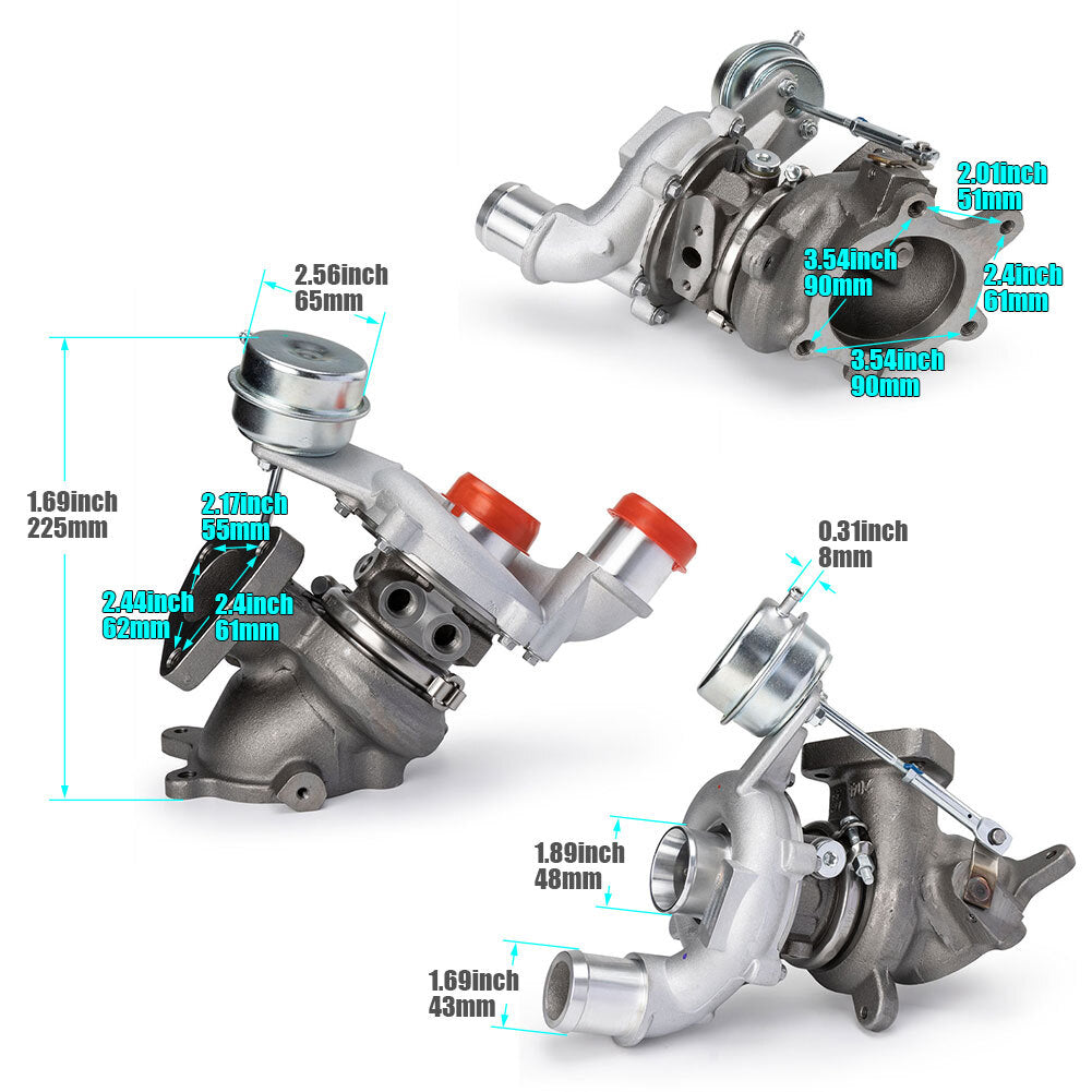 Turbo Turbocharger Set RHLH for Ford Explorer Taurus for Lincoln MKS MKT 3.5L 10-19