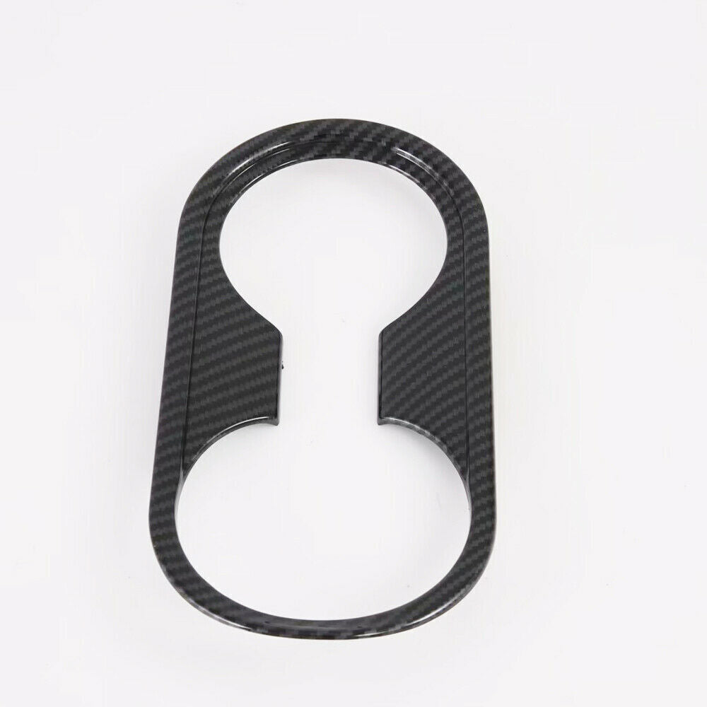 Carbon Fiber Front Water Cup Holder Cover Trim for Kia K3 Forte Cerato 2019-2022
