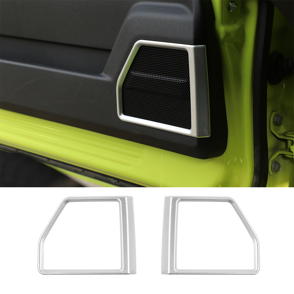 Silver ABS Interior Door Speaker Trim for Suzuki for Jimny 2019-2022 Car Accessories