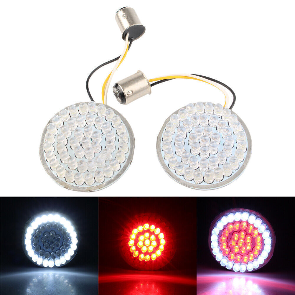 1157 48-LED Indicator Light Insert Bulb for Harley Sportster Touring 2014-2017 Q