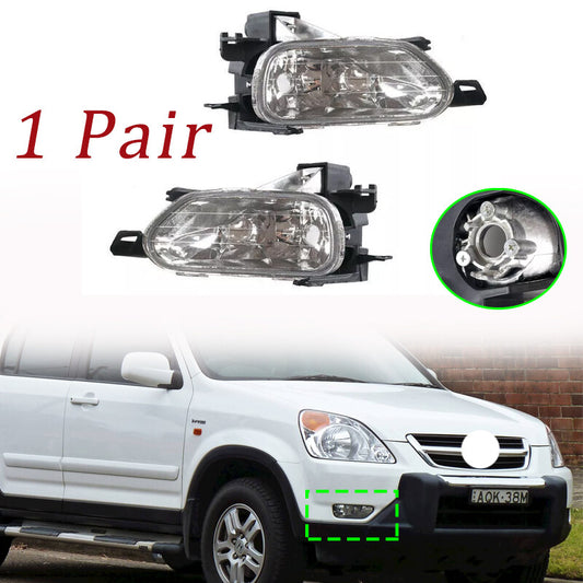 Pair Fog Lamp Fog Light Front Bumper Lamp for HONDA CRV 2002-2004 RD5 RD7