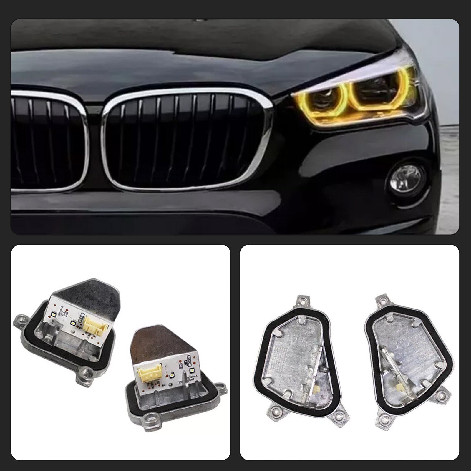 4 X for BMW X1 F48 F49 X2 F39 LED Headlight DRL Daytime Running Lights Modules