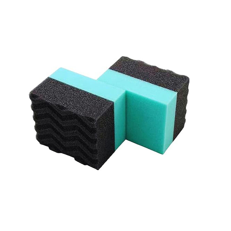 2 Pcs Universal Large Tire Dressing Applicator Pad Green & Black Q