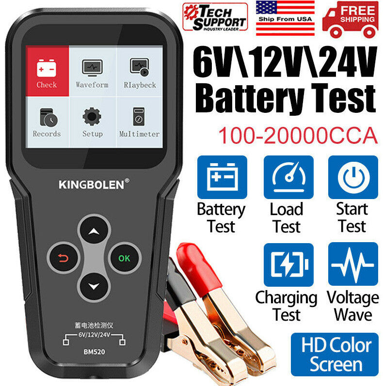 BM520 Battery Tester Diagnostic Tool Scanner Analyzer 12V/24V Suitable for Mitsubishi