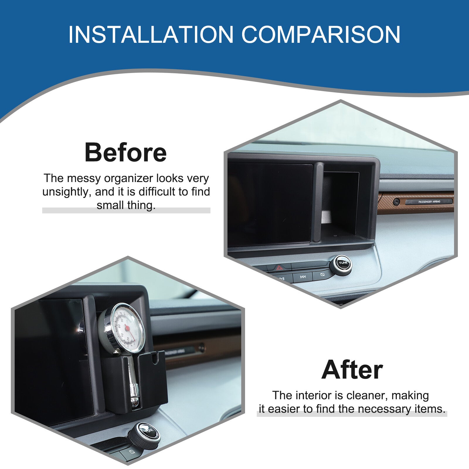 Suitable for Maverick 2022-2024, compatible with Cubby storage box and Cubby drawer trim. n