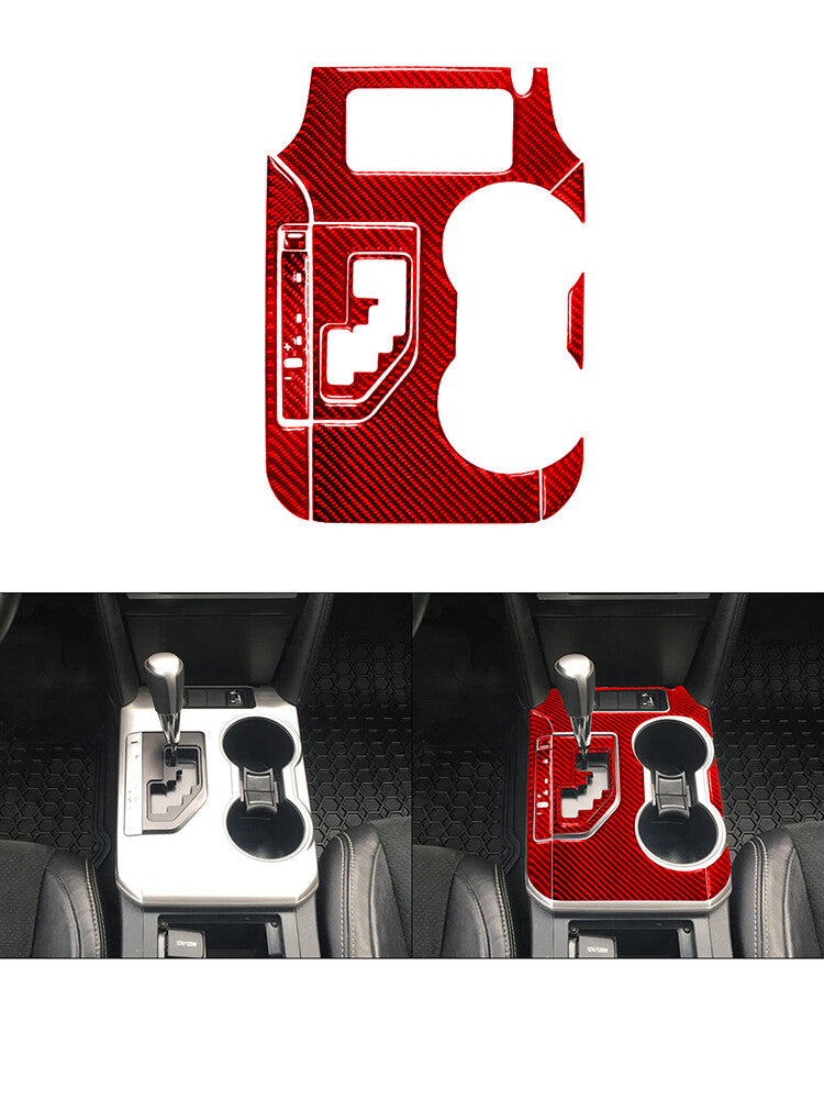 Red Carbon Fiber Center Control Panel Trim Cover Type B For F150 2004-2008 v