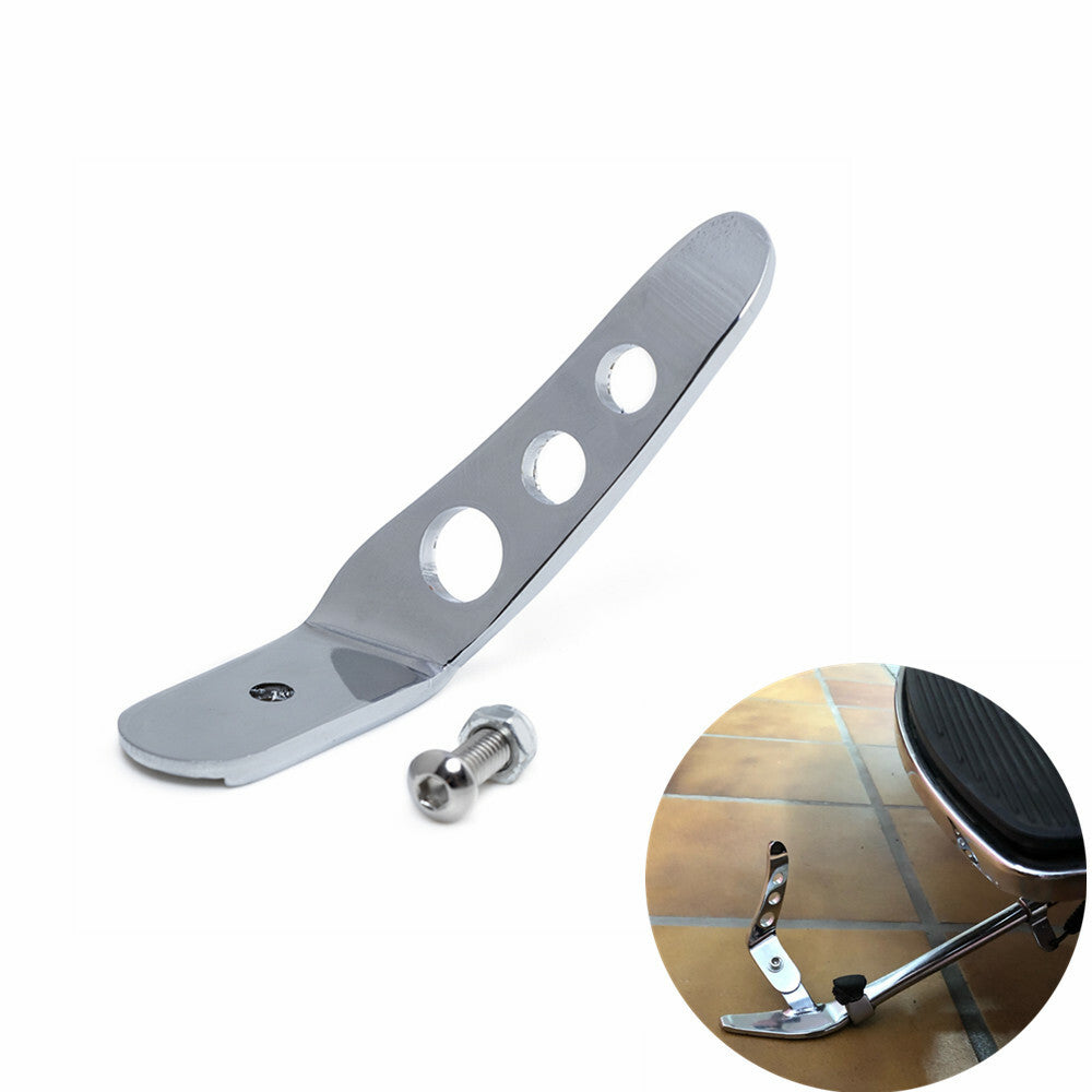 Motorcycle Chrome Stand Kickstand Extension Foot Pedal for Harley Touring 91-21 Q