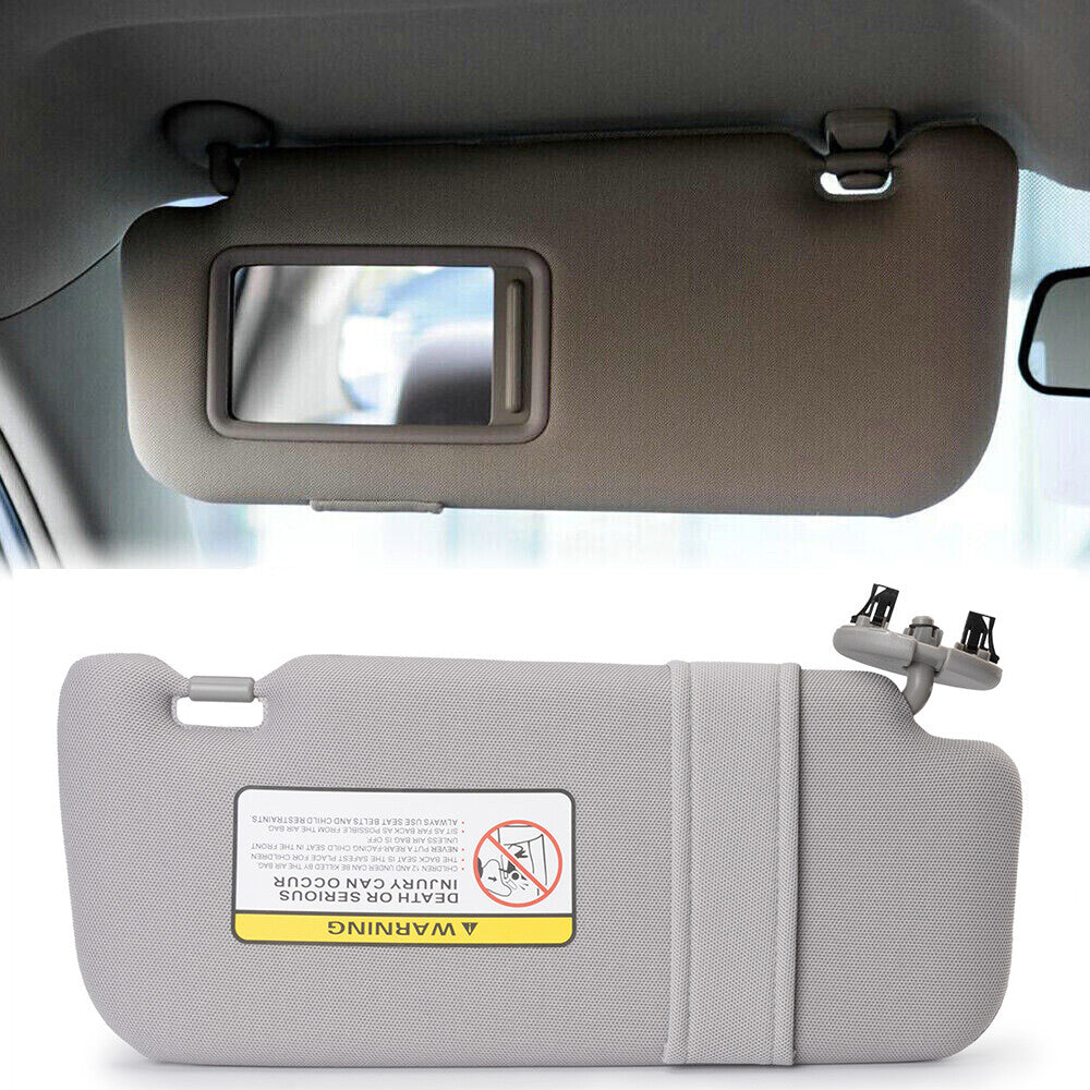 Sun visor with mirror finish, gray for left-hand drive side, suitable for Corolla 1.8L 2.4L, 2009-13 n