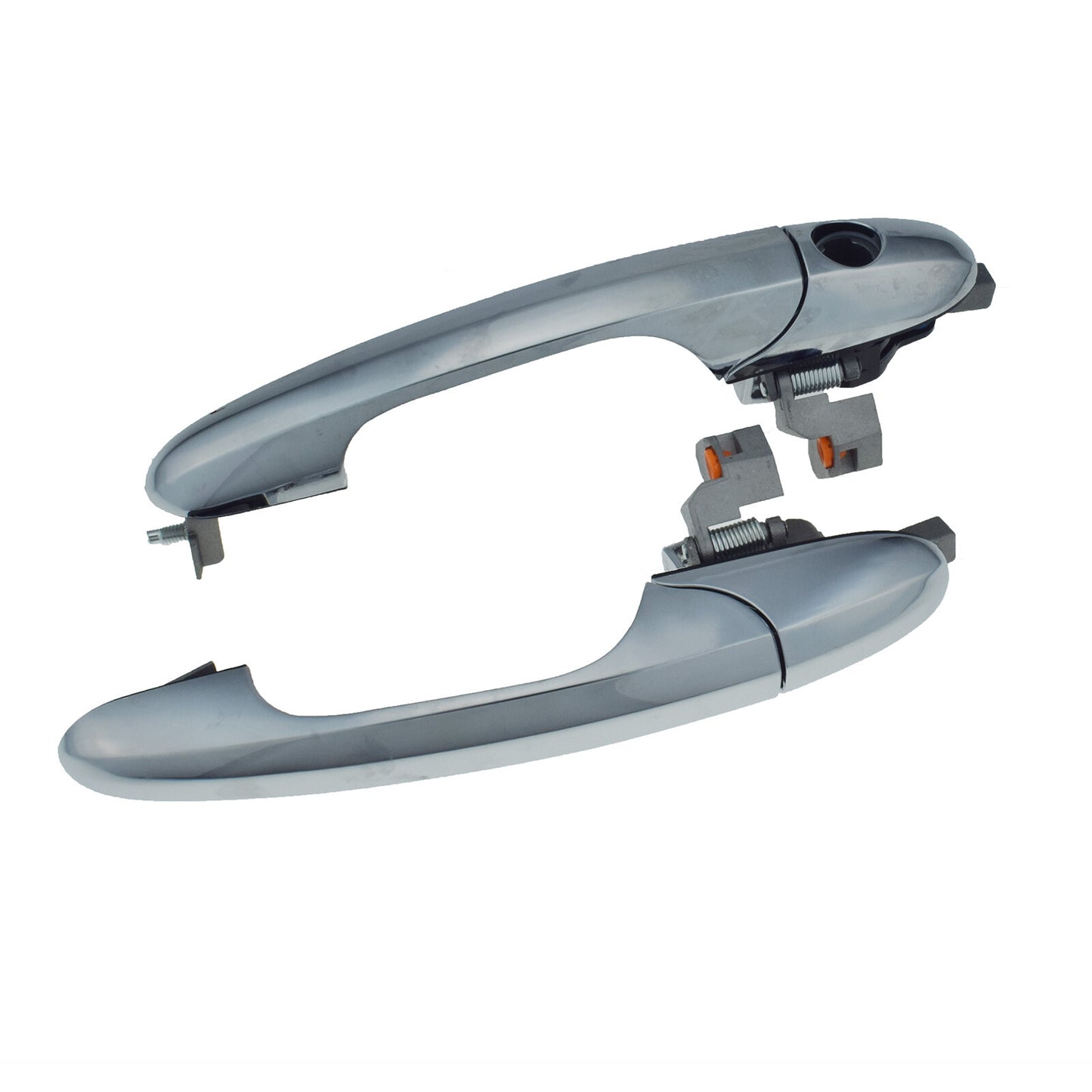 Front Left and Right Side Outside Door Handle for CHRome Pair Suitable for for Fiat 500 2012 - 2017- v