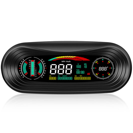 Car Compass Head-Up Display Head-Up Display GPS Slope Meter Speedometer Warning