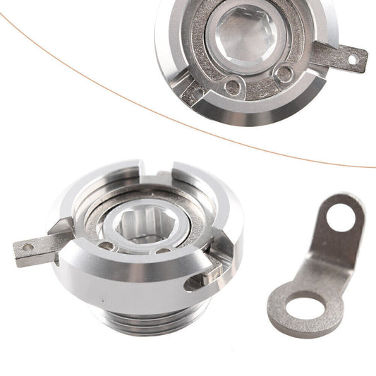 for Suzuki Moto Cagiva Silver Motorcycle Oil Filler Cap Set Q