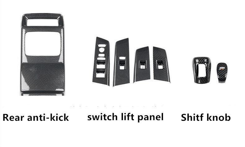 27PCS Carbon Fiber Car Interior Kit Cover Trim Decor for Honda CRV for CR-V 2023 24