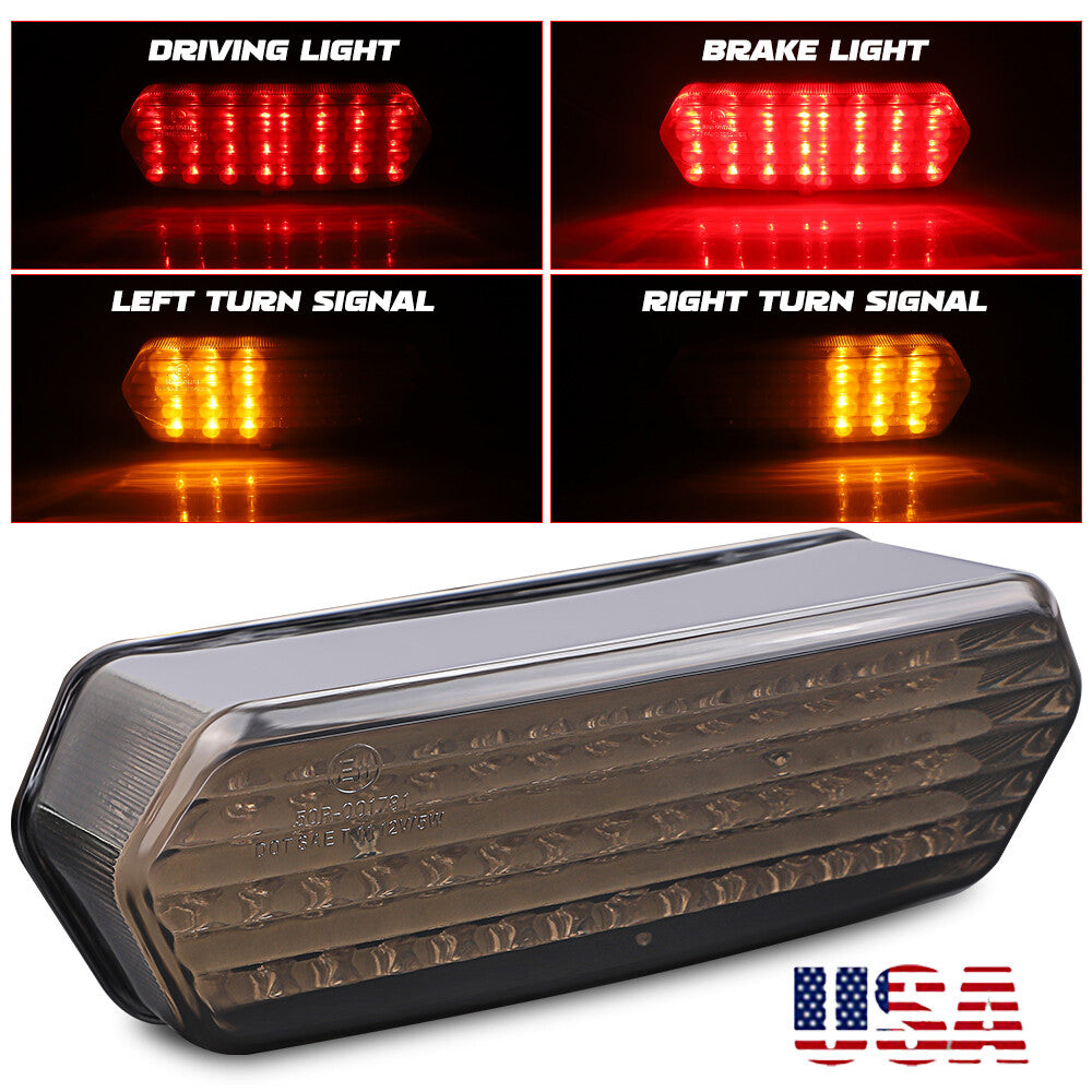 Motorcycle LED Integrated Tail Brake Turn Signal Light for Honda MSX/Grom 125