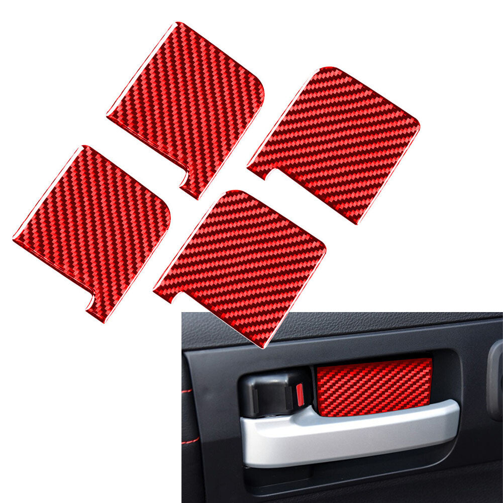 Carbon Fiber Door Handle Bowl Cover Trim for Toyota Tundra 2014-2021