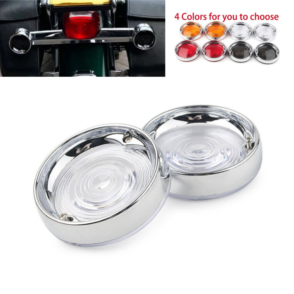 2X 3.25 Turn Signal Light Clear Lens Cover for Harley Electra Glides Road King