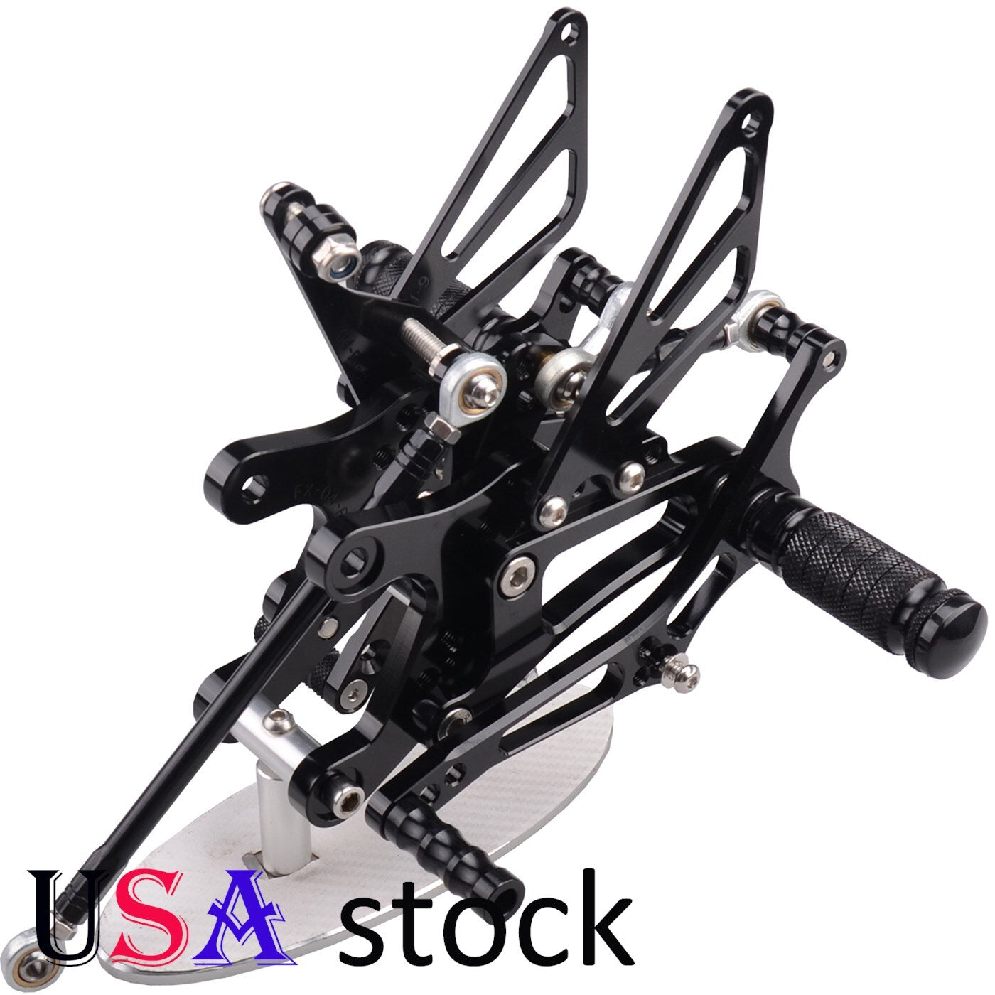US Black Rearset Brake Shift Pedal Footpegs for Yamaha YZF R1 1999-2006 Q
