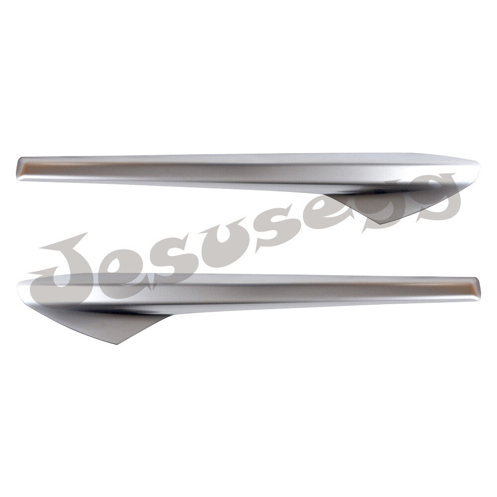 2pcs Left+Right Chrome For 17 18 19 for Jaguar XE R-Sport Front Bumper Trim Molding