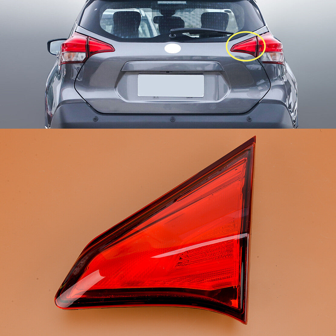 Right Inner Tail Light Taillights Lens Housing Fit for Kicks 2017-2020 v