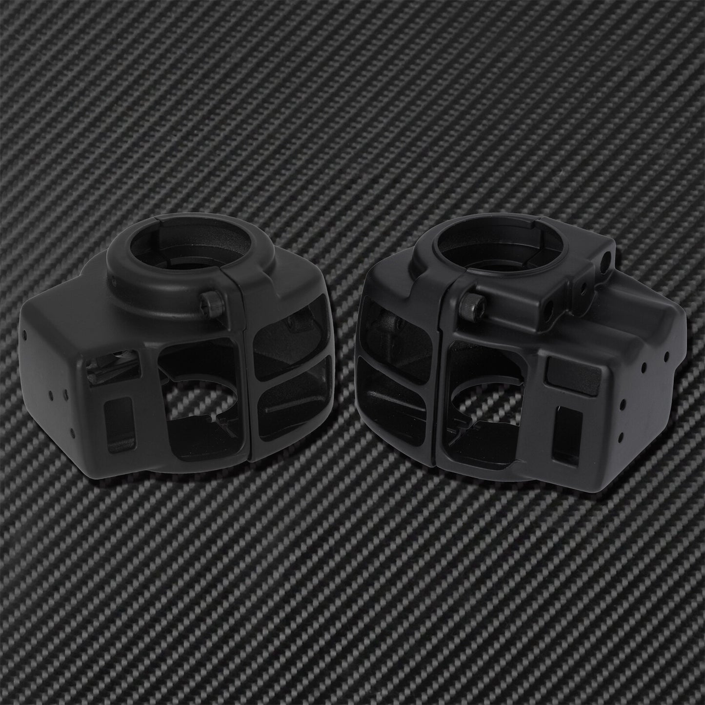 Black Hand Control Switch Housing Cover Fit for Harley Touring Glide 1996-2013 Q